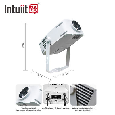 이벤트 파티에 맞춤 로고 라이트를위한 야외 방수 200W LED 고보 프로젝터