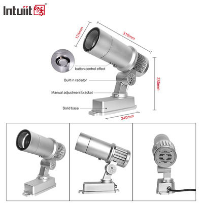 60W 야외 고보 프로젝션 라이트 광고 표지판 라이트 방수 회전 LED 표지판 프로젝터 패턴 문 로고 스포트라이트
