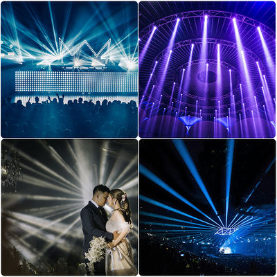 방수 야외 IP66 200W DMX LED 빔 디제이 디스코 스테이지 쇼를 위한 패턴 효과로 움직이는 헤드 라이트