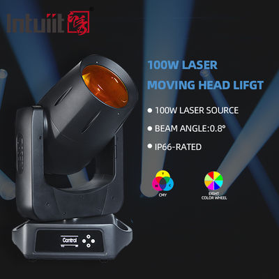 100W 레이저 광원 맞춤형 스테이지 프리즘 레이저 빔 100w DMX512 제어 라이트 무빙 헤드 레이저 라이트 IP66