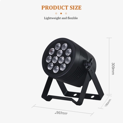 IP65 LED PAR 라이트 방수 IP65 등급 야외 12x20W RGBWA-UV 6in1 스테이지 라이트 DMX512