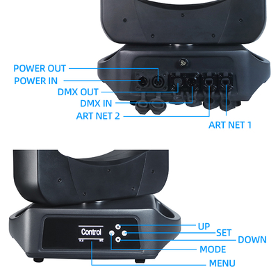 IP66 200W LED 방수 야외 무빙 헤드 빔 무대 조명