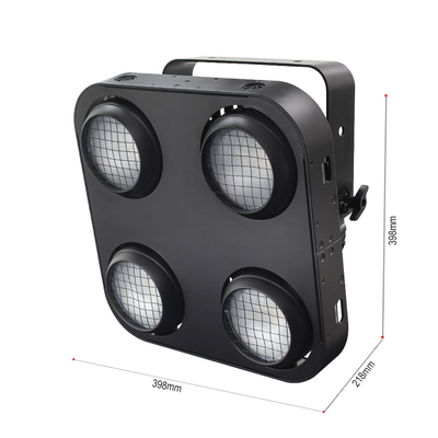 IP65 2in1 앰버 & 웜 화이트 방수 COB 스테이지 블라인더 라이트 4x90W 4눈 관객 Dmx512 LED COB 블라인더 라이트