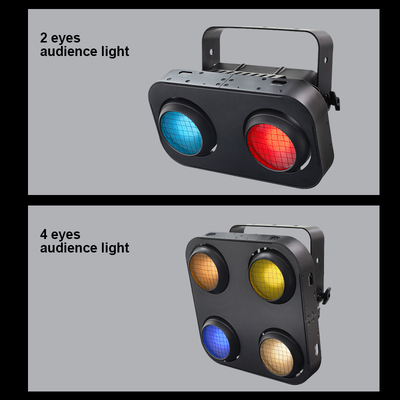 IP65 2in1 앰버 & 웜 화이트 방수 COB 스테이지 블라인더 라이트 4x90W 4눈 관객 Dmx512 LED COB 블라인더 라이트