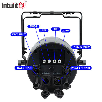 7x20W RGBWA+UV 6in-1 IP65 야외 LED PAR 라이트 ∙ DMX512 무대, 결혼식 및 이벤트용 방수 세탁