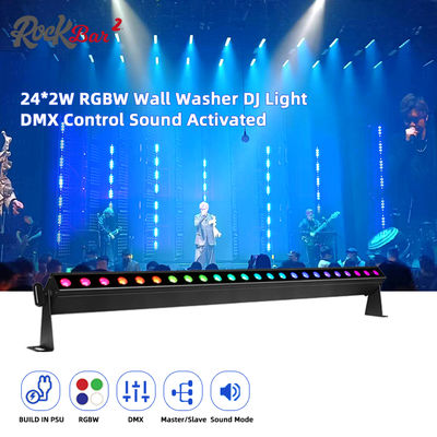24*2W RGBW 4in1 LED 벽화 세탁기 바