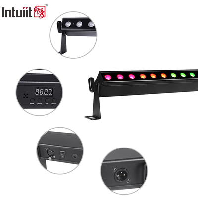 IP20 무선 12x2W 0.5m 4in1 배터리 전동 LED 벽 세척기 조명 무대 조명