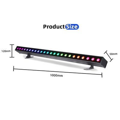 야외 건물 LED 벽 세탁기 빛 IP65 24 * 2w 방수 RGBW 벽 세탁기 바 DJ LED 픽셀 바 스테이지 라이트 파티