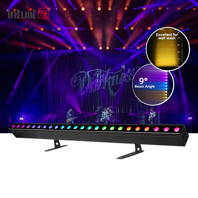 결혼식 DJ 파티용 고휘도 업라이트용 실내 사용 24x2W RGBW LED 벽면 세척 조명