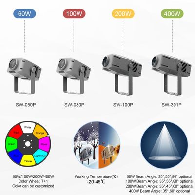 야외 60W LED 물결 파란색 바다 잔물결 조명 전시회 호텔 복도용