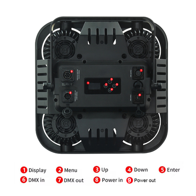방수 Dmx 4*90w 4구 아이 IP65 나이트 클럽 조명 야외 블라인더 이벤트 조명 COB 조명