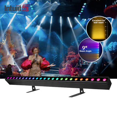 24*2W RGBW LED 벽 세척 조명 무대 효과 조명 리모컨 DMX 포함 콘서트 파티 KTV 벽 세척 조명