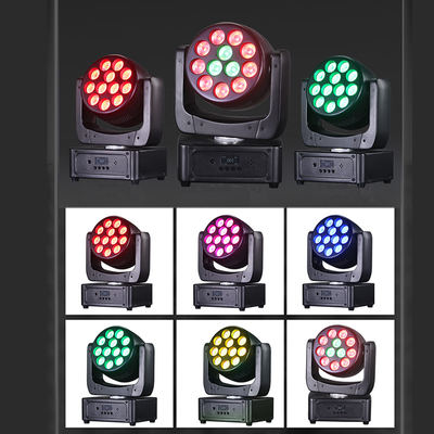 이동 헤드 라이트 12*8W LED 스테이지 라이트 RGBW DJ 라이트 DMX 512 이벤트 파티 결혼식 교회 라이브 밴드 쇼를 위한 사운드 활성화