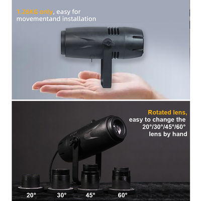 40W LED 실내 건물 광고 프로젝터 램프 벽 장착 LED 고보 프로젝터 파일럿 로고