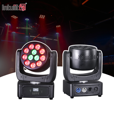 이벤트 쇼 무대 조명 장비 DMX 빔 RGBW 12x8w LED 워시 무빙 헤드 라이트