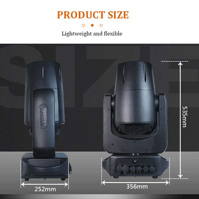 200W LED 빔 이동 헤드 IP66 방수 고보 휠 콘서트 페스티벌용