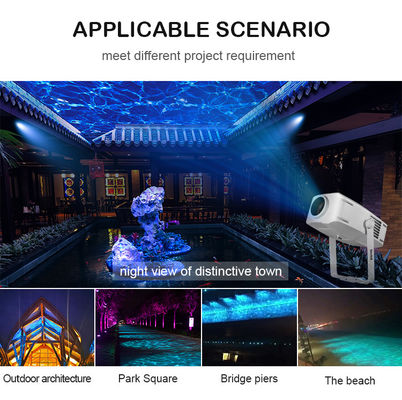 야외 IP65 물파 효과 프로젝터 RGBW LED 60W에서 400W 옵션 DMX512