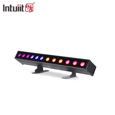 12*2W 4-in-1 IP65 LED 워시 바 배터리 구동 RGBW 프로젝션 조명 빔 효과
