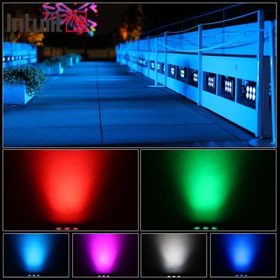 Waterproof IP65 City Color DMX512 6x5W Rgbw Outdoor Led Wall Wash Flood Light