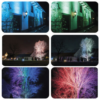 LED 40X10W RGBW 4 in 1 옥외 방수 벽 세척기 벽 조경 LED 램프 LED 벽 세척기 스포트라이트 투광등