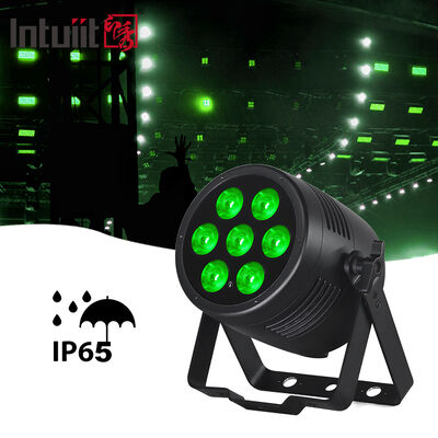 IP65 방수 전문 무대 DJ 디스코 조명 7*20W RGBWA UV 6in1 LED 파 라이트 DMX512 제어