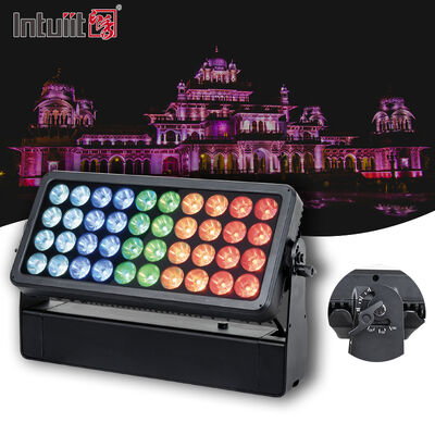 LED 40X10W RGBW 4 in 1 옥외 방수 벽 세척기 벽 조경 LED 램프 LED 벽 세척기 스포트라이트 투광등