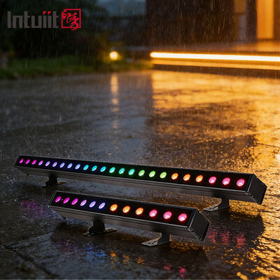 방수 LED 워시 라이트 바 12/24x2W RGBW 4-in-1 IP65 알루미늄 DMX512