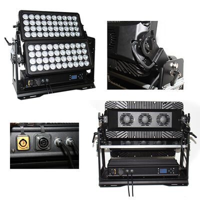 Outdoor LED 800W Stage Lighting Double Layer Strobe City Color Lighting Wall Wash LED Floodlight for Bar DJ Building Decoration IP65 DMX