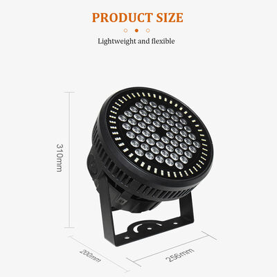 60*12W RGBW 4in1 IP65 야외 LED PAR Can 업라이팅 세트 DMX512 웨딩 이벤트 건물 외벽용 무대 조명