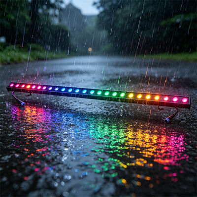 RGBW Dmx LED 2x24W LED 벽 세탁기 야외 사용