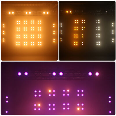 400W 방수 4구 블라인더 조명 (RGB, 온백색, 호박색 포함) - 무대 LED 블라인더 IP65 관객 조명