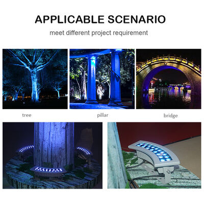 Professional 36W RGBW LED Landscape Flood Light IP65 Outdoor Tree Uplighting for Park Architecture Project