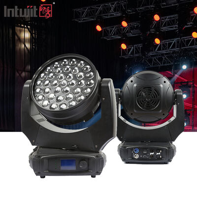 전문 37x10W RGBW 4in1 LED 줌 워시 이동 헤드 라이트 DMX512 무대 조명 DJ 디스코 이벤트 웨딩 파티 쇼