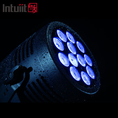 12*20W RGBWA+UV 6in1 LED Par Light IP65 야외 방수 DMX512 웨딩 DJ 파티용 무대 조명