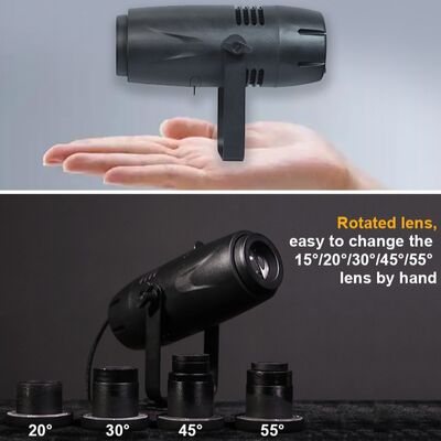 LED 40W IP20 실내 광고 고보 프로젝터 램프 사용자 지정 로고 프로젝터 바닥 램프
