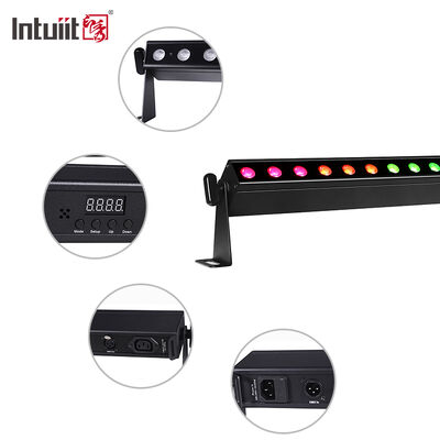 전문 9도 좁은 빔 LED 벽 세척기 24x2W RGBW 4in1 DMX512 실내 선형 세척 라이트 바 스테이지 이벤트