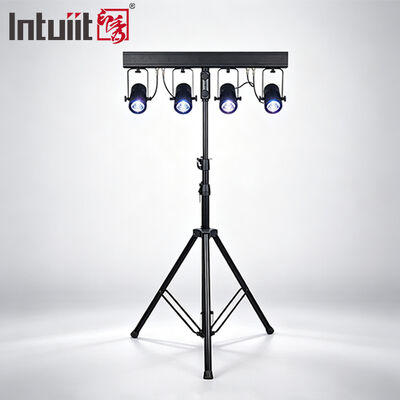 4x20W RGBW 4-in-1 LED PAR 업라이트 키트 ∙ 4.5° 窄光 DMX512 웨딩, DJ 및 이벤트용 스테이지 세척 시스템