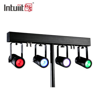 4x20W RGBW 4-in-1 LED PAR 업라이트 키트 ∙ 4.5° 窄光 DMX512 웨딩, DJ 및 이벤트용 스테이지 세척 시스템