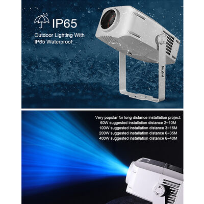 야외 IP65 물파 효과 프로젝터 RGBW LED 60W에서 400W 옵션 DMX512