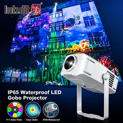 LED 로고 고보 프로젝터 400W IP65 옥외 DMX512 맞춤형 패턴 조명 (건물, 광고 및 이벤트용)