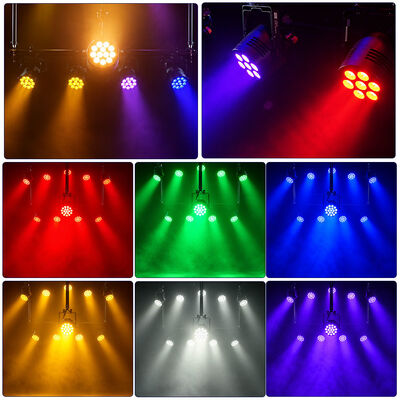 Professional Outdoor Slim LED Par Light IP65 Waterproof 18x20W RGBWauv 6in1 DMX512 Stage Wash Light