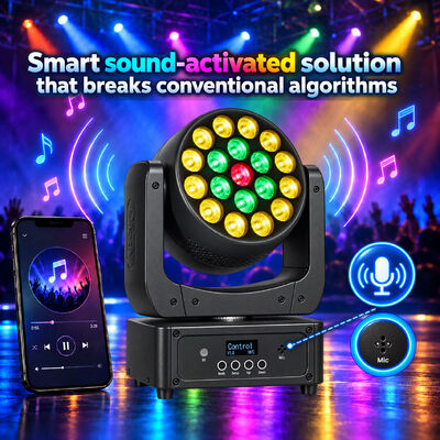 19x8w Rgbw 4in1 이동 헤드 워시 라이트 DJ 디스코 LED 스테이지 라이트