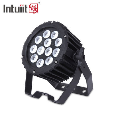 프로 12pcs 4in1 12x3W LED 야외 PAR 캔 라이트 무대 조명 RGBW 알루미늄 합금 DJ 세탁 패르 나이트클럽 라이트