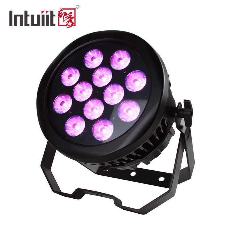 방수된 12x10w는 Par 라이트 RGBW에게 1 DMX512 무대 세정 라이트에서 4를 보내게 했습니다