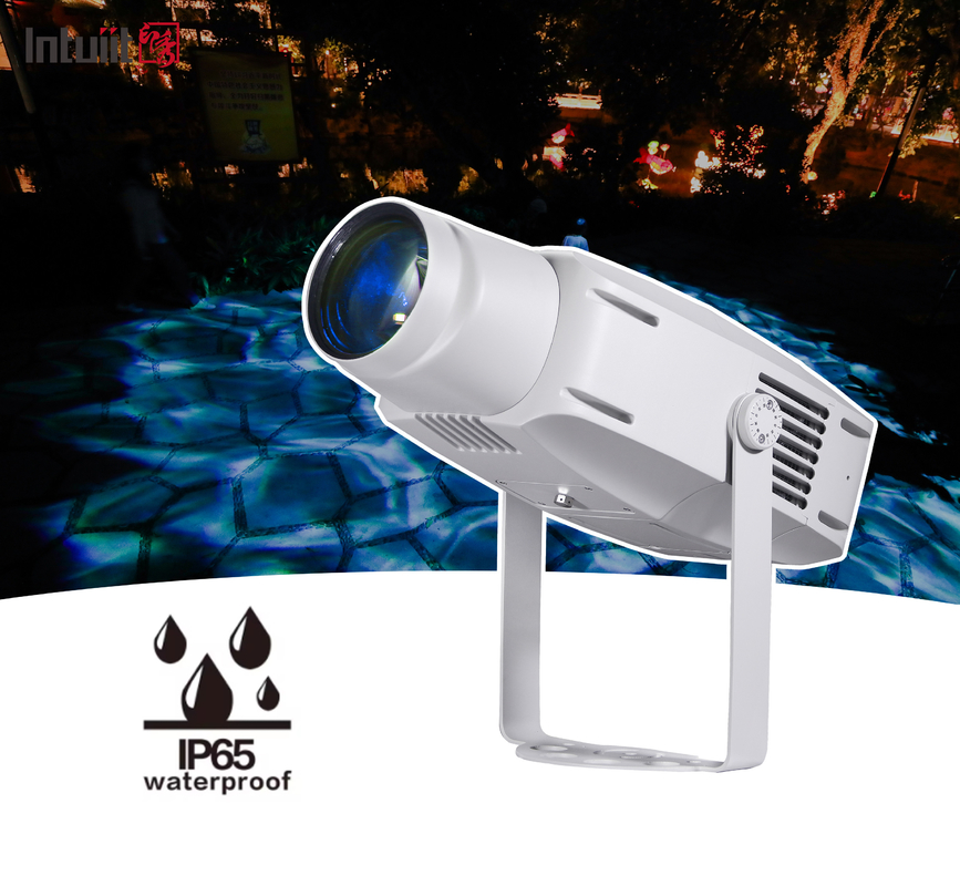 400W 야외 LED 고보 프로젝터 방수 고해상도 로고 프로젝터 외관 고보 라이트
