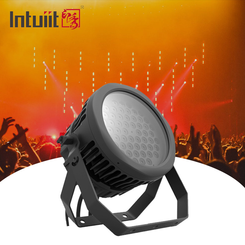 54 LEDs Par Light 방수 IP65 등급 외관 54*3w RGBW 4in1 스테이지 라이트 DMX512