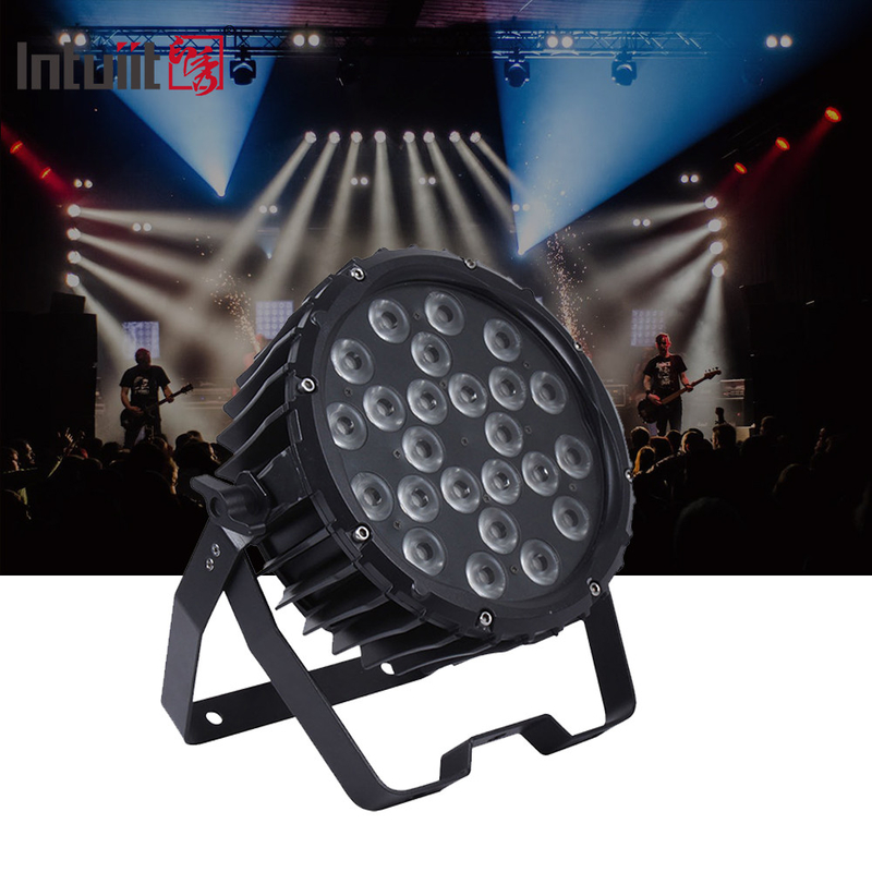 프로 스테이지 라이트 82W RGB 24*Tri-3W 실내 DMX512 슬림 플래트 LED PAR 라이트
