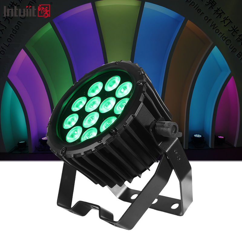 LED PAR 12x3W RGBW 풀 컬러 4IN1 RGBW 4IN1 파티 PAR 라이트 LED 플래트 PAR 월 워셔 라이트