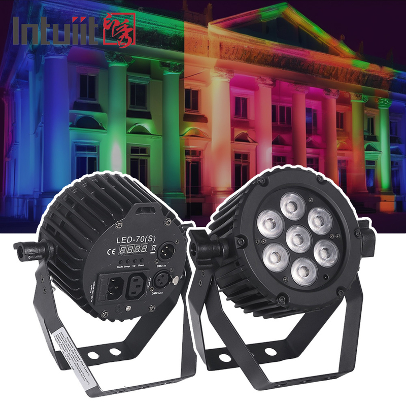 22W 알루미늄 LED PAR 조명 DMX 512 파티 클럽 디스코 조명 RGBW 3in1 LED PAR 캔 무대 조명
