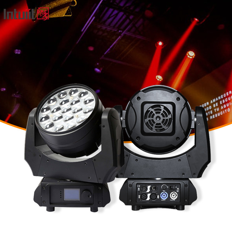 LED 이동 헤드 라이트 세척 줌 19X10W RGBW 4 in 1 LED 줌 세척 이동 헤드 dj 디스코 스테이지 라이트